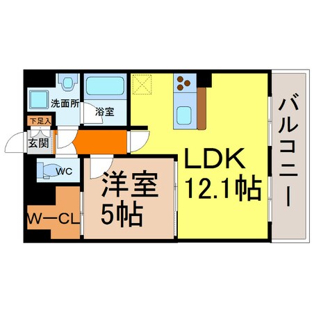 瑞穂区役所駅 徒歩1分 1階の物件間取画像